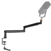 FIFINE 1.5 kg microphone arm with microphone clip, 1/4'', 3/8'' and 5/8'' adapter